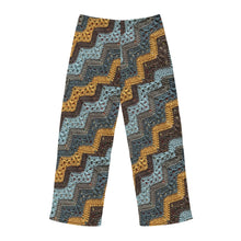 Load image into Gallery viewer, Comfortable Men's Pajama Pants with Crochet Zigzag Print - Perfect for Relaxation