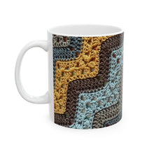 Load image into Gallery viewer, 6-Day Man Blanket Crochet Ceramic Mugs (11oz\15oz)