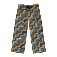 Load image into Gallery viewer, Comfortable Men's Pajama Pants with Crochet Zigzag Print - Perfect for Relaxation