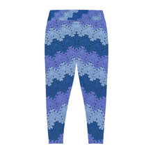 Load image into Gallery viewer, 6-Day Snowflake Blanket Crochet - Plus Size Leggings
