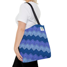 Load image into Gallery viewer, 6-Day Snowflake Blanket Tote by Betty McKnit