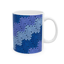 Load image into Gallery viewer, 6-Day Snowflake Crochet "You're Muted" Ceramic Mug (11oz\15oz)