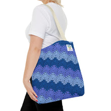 Load image into Gallery viewer, 6-Day Snowflake Blanket Tote by Betty McKnit