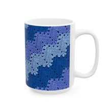Load image into Gallery viewer, 6-Day Snowflake Crochet "You're Muted" Ceramic Mug (11oz\15oz)