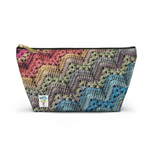 Load image into Gallery viewer, 6-Day Rainbow Chunky Throw Accessory Pouch w T-bottom by Betty McKnit
