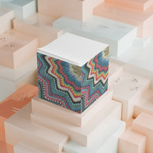 Load image into Gallery viewer, Crochet Star Blanklet Note Cube — Colorful 6-Day Crochet Pattern Sticky Note Block