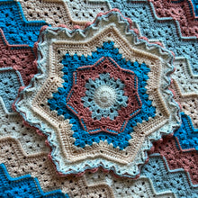 Load image into Gallery viewer, 6-Day Ridgy Didge, Retro and Sweetheart Rainbow Lovey Crochet Pattern Bundle by Betty McKnit