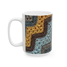Load image into Gallery viewer, 6-Day Man Blanket Crochet Ceramic Mugs (11oz\15oz)