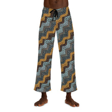 Load image into Gallery viewer, Comfortable Men's Pajama Pants with Crochet Zigzag Print - Perfect for Relaxation