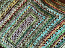 Load image into Gallery viewer, 6-Day Great Granddaddyo Blanket featuring Noro Yarn - Crochet Pattern by Betty McKnit