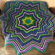 Load image into Gallery viewer, 6-Day Supernova Blanket - Crochet Pattern by Betty McKnit