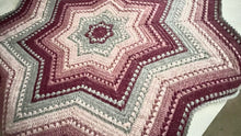 Load image into Gallery viewer, 6-Day Sweetheart Star Blanket Crochet Pattern by Betty McKnit