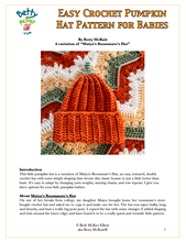 Load image into Gallery viewer, Easy Crochet Pumpkin Hat Pattern for Babies - By Betty McKnit