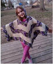 Load image into Gallery viewer, 6-Day Star Poncho - Crochet Pattern by Betty McKnit