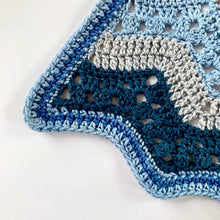 Load image into Gallery viewer, 6-Day Baby Boy Blanket - Crochet Pattern by Betty McKnit