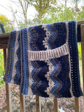 Load image into Gallery viewer, Betty's Sideways Pocket Shawl - Crochet Pattern by Betty McKnit