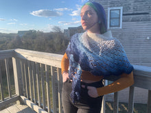 Load image into Gallery viewer, Half Moon Goddess Crochet Shawlette - Crochet Pattern by Betty McKnit