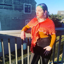 Load image into Gallery viewer, Half Moon Goddess Crochet Shawlette - Crochet Pattern by Betty McKnit