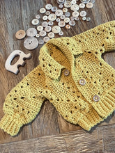 Load image into Gallery viewer, 6-Day Hexagon Cardigan Crochet Pattern by Betty McKnit