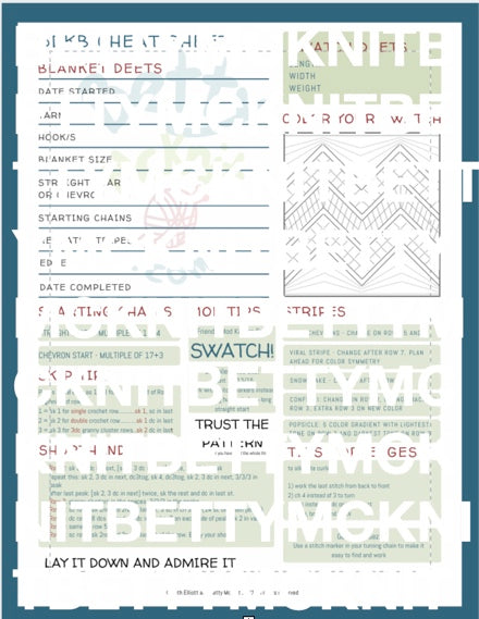 6-Day Kid Blanket Cheat Sheet Betty McKnit