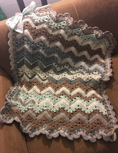 Load image into Gallery viewer, 6-Day Mushroom Risotto Baby Blanket - Crochet Pattern by Betty McKnit