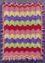 Load image into Gallery viewer, 6-Day Baby Girl Blanket - Crochet Pattern by Betty McKnit