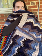 Load image into Gallery viewer, Betty's Sideways Pocket Shawl - Crochet Pattern by Betty McKnit
