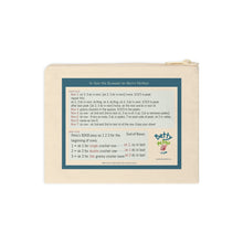 Load image into Gallery viewer, 6-Day Kid Blanket Shorthand Accessory Zipper Pouch