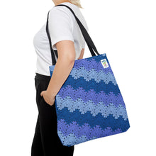 Load image into Gallery viewer, 6-Day Snowflake Blanket Tote by Betty McKnit

