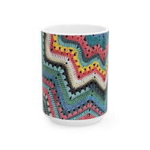 Load image into Gallery viewer, 6-Day Superstar Bright Crochet Ceramic Mugs 11oz\15oz
