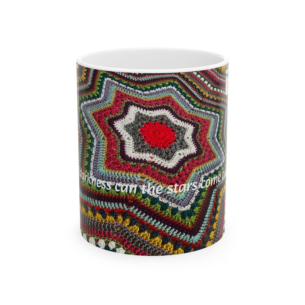 *6-Day Star Blanket Crochet Ceramic Mugs (11oz\15oz)