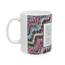 Load image into Gallery viewer, 6-Day Kid Blanket Shorthand Card Ceramic Mug by Betty McKnit (11oz\15oz
