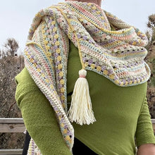 Load image into Gallery viewer, 6-Day Aloka Peace Meditation Wrap - Crochet Pattern Digital Download
