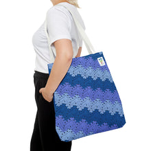 Load image into Gallery viewer, 6-Day Snowflake Blanket Tote by Betty McKnit

