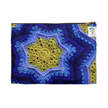 Load image into Gallery viewer, Exclusive 6-Day Star Blanket September flat zipper pouch with Ridgy Didge Star inspired design
