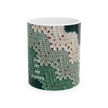 Load image into Gallery viewer, Crochet Lover&#39;s Mug, Just Let Me Crochet, Gift for Crafters, Cozy Coffee Cup, Tea Lovers, Handmade Mug, Yarn Enthusiast
