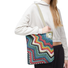 Load image into Gallery viewer, 6-Day Superstar Bright Crochet Pattern Tote Bag by Betty McKnit
