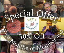 Load image into Gallery viewer, Special Offer - 50% Off Betty McKnitiverse for 6-Day Star Blanket September
