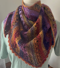 Load image into Gallery viewer, 6-Day Tranquil Trails Scarf- Crochet Pattern by Betty McKnit
