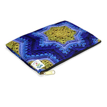 Load image into Gallery viewer, Exclusive 6-Day Star Blanket September flat zipper pouch with Ridgy Didge Star inspired design
