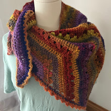 Load image into Gallery viewer, 6-Day Tranquil Trails Scarf- Crochet Pattern by Betty McKnit
