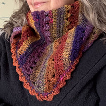 Load image into Gallery viewer, 6-Day Tranquil Trails Scarf- Crochet Pattern by Betty McKnit
