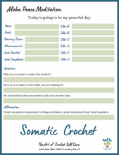 Load image into Gallery viewer, 6-Day Aloka Peace Meditation Wrap - Crochet Pattern Digital Download
