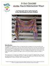 Load image into Gallery viewer, 6-Day Aloka Peace Meditation Wrap - Crochet Pattern Digital Download
