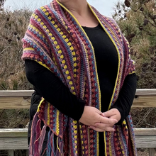 Load image into Gallery viewer, 6-Day Aloka Peace Meditation Wrap - Crochet Pattern Digital Download
