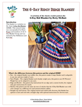 Load image into Gallery viewer, 6-Day Ridgy Didge Blanket and How to Swatch Crochet Pattern Bundle
