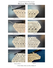 Load image into Gallery viewer, 6-Day Tranquil Trails Scarf- Crochet Pattern by Betty McKnit
