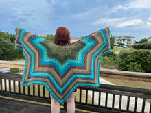 Load image into Gallery viewer, 6-Day Star Shawl Crochet Pattern by Betty McKnit
