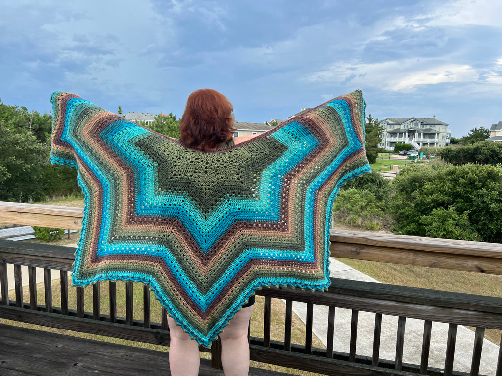 6-Day Star Shawl Crochet Pattern by Betty McKnit