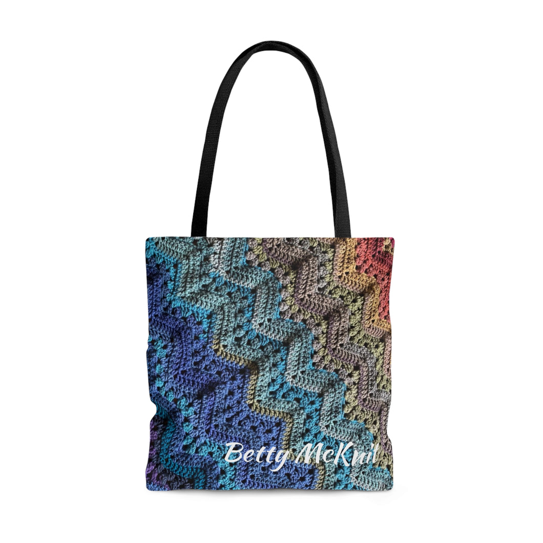 6-Day Chunky Throw Tote by Betty McKnit - AOP Tote Bag